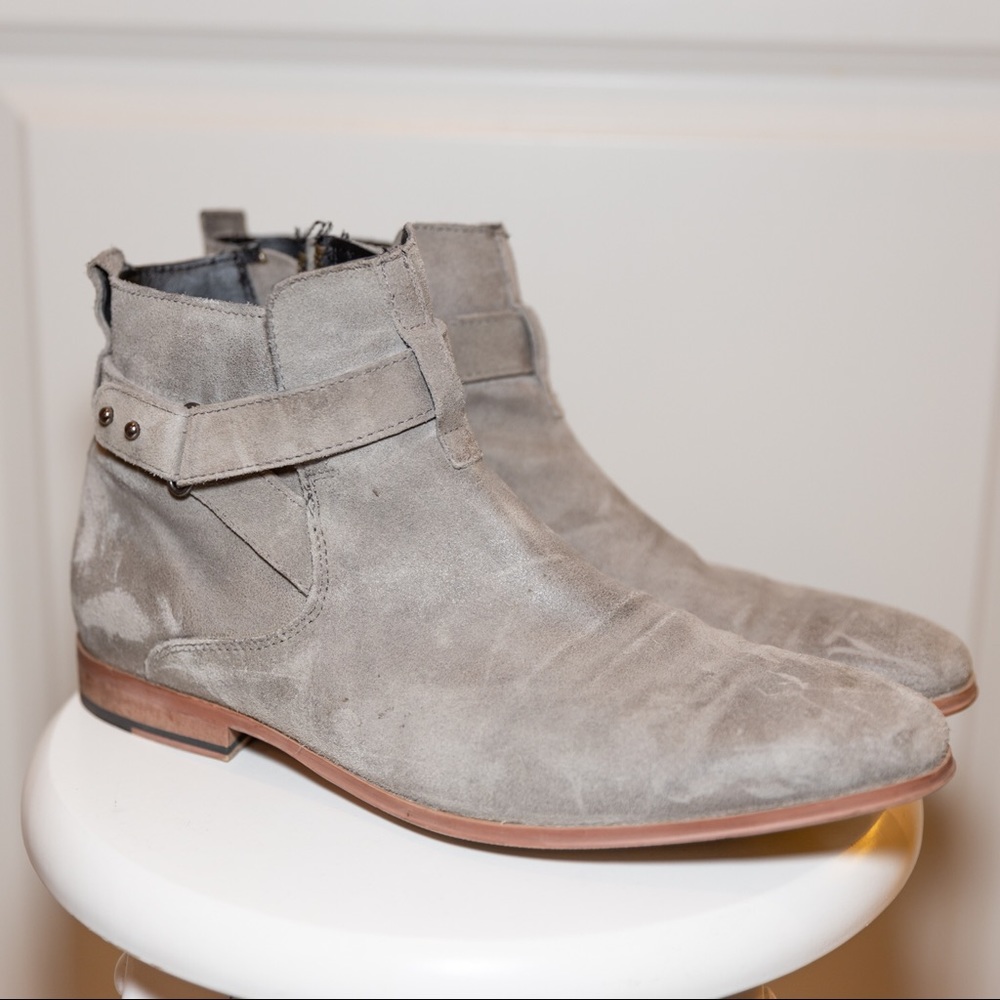 Asos grey suede Chelsea boot